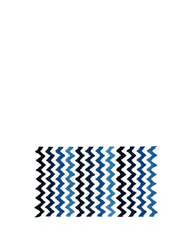 MacKenzie-Childs Royal Zig Zag Bath Rug, Large | Thumbnail 1 MacKenzie-Childs Royal Zig Zag Bath Rug, Large | Thumbnail 1