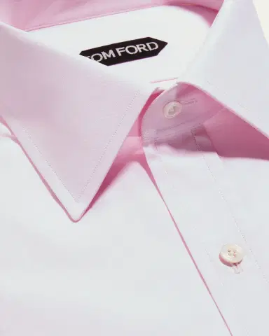 Tom Ford Men's Solid Point Collar Dress Shirt | Thumbnail 3 Tom Ford Men's Solid Point Collar Dress Shirt | Thumbnail 3