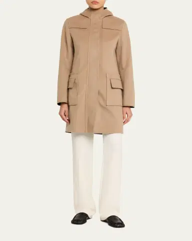 Akris punto Duffle Reversible Hooded Coat | Thumbnail 2 Akris punto Duffle Reversible Hooded Coat | Thumbnail 2