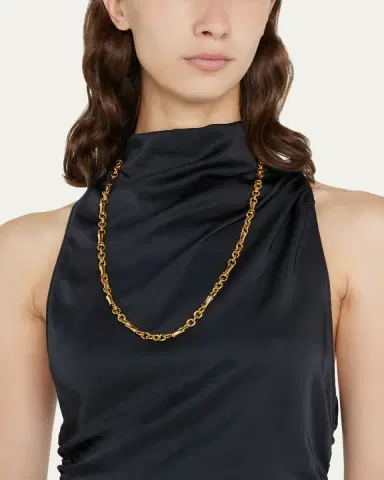 ben-amun Gold Chain Toggle Necklace, 34"L | Thumbnail 2 ben-amun Gold Chain Toggle Necklace, 34"L | Thumbnail 2