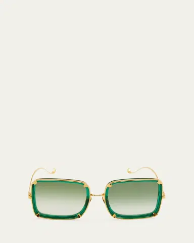 Anna-Karin Karlsson White Moon Square Acetate & Stainless Steel Sunglasses | Thumbnail 2 Anna-Karin Karlsson White Moon Square Acetate & Stainless Steel Sunglasses | Thumbnail 2
