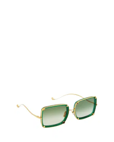 Anna-Karin Karlsson White Moon Square Acetate & Stainless Steel Sunglasses | Thumbnail 1 Anna-Karin Karlsson White Moon Square Acetate & Stainless Steel Sunglasses | Thumbnail 1