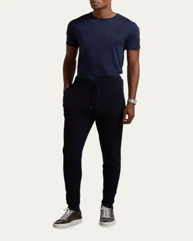 Ralph Lauren Purple Label Men's Short-Sleeve Crewneck T-Shirt | Thumbnail 2 Ralph Lauren Purple Label Men's Short-Sleeve Crewneck T-Shirt | Thumbnail 2