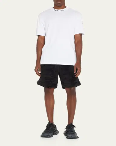 Moncler Men's Logo-Neck T-Shirt | Thumbnail 2 Moncler Men's Logo-Neck T-Shirt | Thumbnail 2