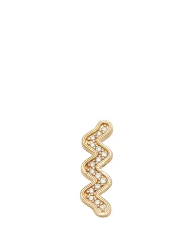 Sydney Evan Wavy Bar Ear Climber with Diamonds, Single | Thumbnail 1 Sydney Evan Wavy Bar Ear Climber with Diamonds, Single | Thumbnail 1