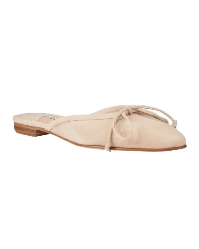 Ballerimu Suede Bow Ballerina Flat Mules Ballerimu Suede Bow Ballerina Flat Mules