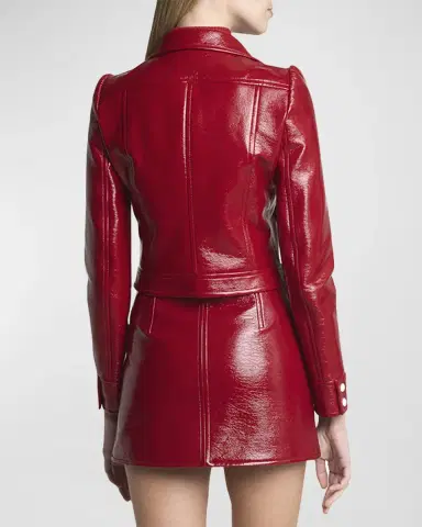 Courrèges Textured Vinyl Crop Jacket | Thumbnail 48 Courrèges Textured Vinyl Crop Jacket | Thumbnail 48