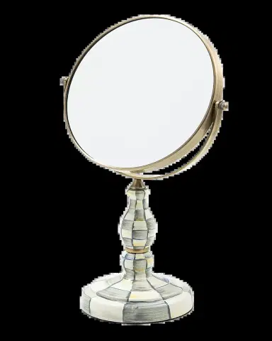 MacKenzie-Childs Sterling Check Enamel Vanity Mirror | Thumbnail 2 MacKenzie-Childs Sterling Check Enamel Vanity Mirror | Thumbnail 2