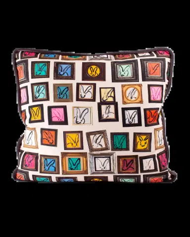 Hunt Slonem Hunt's Studio Pillow, 22" | Thumbnail 2 Hunt Slonem Hunt's Studio Pillow, 22" | Thumbnail 2