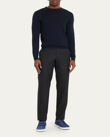 ZEGNA Men's Triple Stitch Suede Sneakers | Thumbnail 10 ZEGNA Men's Triple Stitch Suede Sneakers | Thumbnail 10