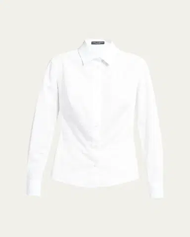 Dolce & Gabbana Poplin Classic-Fit Collared Shirt | Thumbnail 7 Dolce & Gabbana Poplin Classic-Fit Collared Shirt | Thumbnail 7