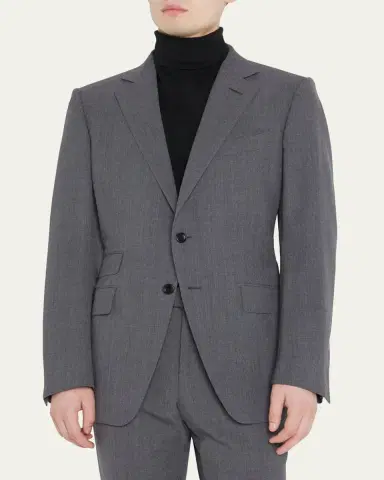 Tom Ford Men's O'Connor Solid Wool Suit | Thumbnail 3 Tom Ford Men's O'Connor Solid Wool Suit | Thumbnail 3
