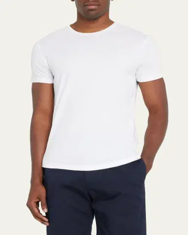 Orlebar Brown Men's Basic OB-T Crewneck T-Shirt | Thumbnail 4 Orlebar Brown Men's Basic OB-T Crewneck T-Shirt | Thumbnail 4