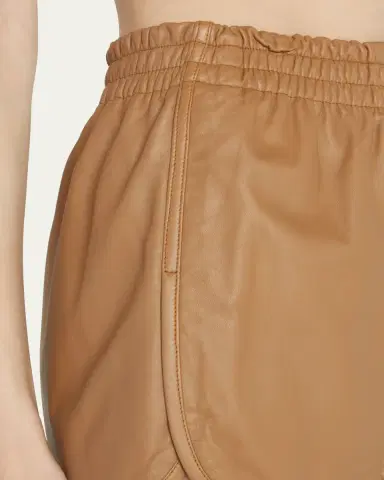 Zeynep Arçay Leather Jogger Shorts | Thumbnail 5 Zeynep Arçay Leather Jogger Shorts | Thumbnail 5