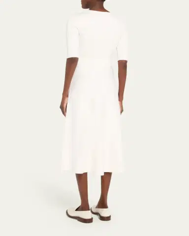 Gabriela Hearst Seymore Cashmere Blend Midi Dress | Thumbnail 3 Gabriela Hearst Seymore Cashmere Blend Midi Dress | Thumbnail 3