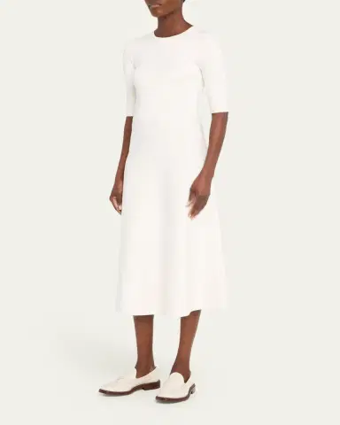 Gabriela Hearst Seymore Cashmere Blend Midi Dress | Thumbnail 4 Gabriela Hearst Seymore Cashmere Blend Midi Dress | Thumbnail 4