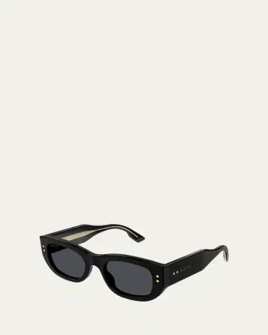 Gucci Embellished Rectangle Acetate Sunglasses | Thumbnail 2 Gucci Embellished Rectangle Acetate Sunglasses | Thumbnail 2