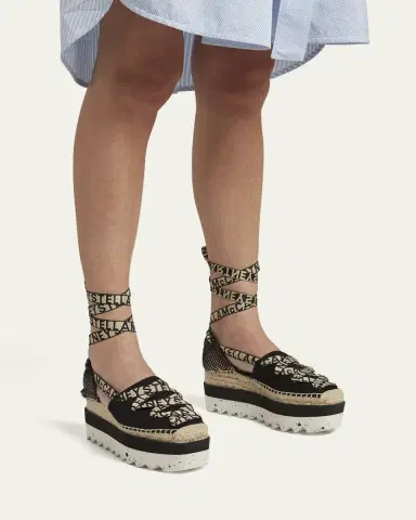 Stella McCartney Gaia Organic Canvas Espadrille Sandals | Thumbnail 2 Stella McCartney Gaia Organic Canvas Espadrille Sandals | Thumbnail 2