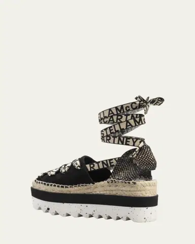 Stella McCartney Gaia Organic Canvas Espadrille Sandals | Thumbnail 3 Stella McCartney Gaia Organic Canvas Espadrille Sandals | Thumbnail 3