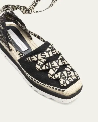 Stella McCartney Gaia Organic Canvas Espadrille Sandals | Thumbnail 4 Stella McCartney Gaia Organic Canvas Espadrille Sandals | Thumbnail 4