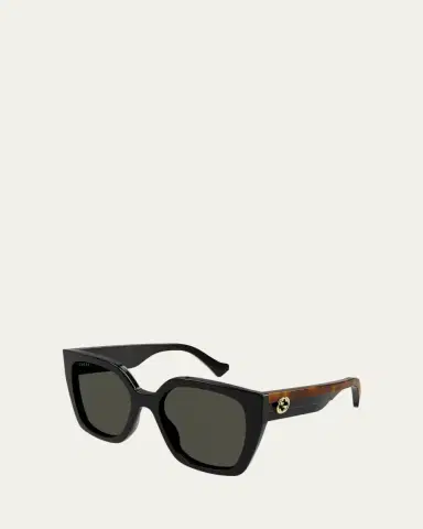 Gucci Color-Block GG Injection Plastic Cat-Eye Sunglasses | Thumbnail 2 Gucci Color-Block GG Injection Plastic Cat-Eye Sunglasses | Thumbnail 2
