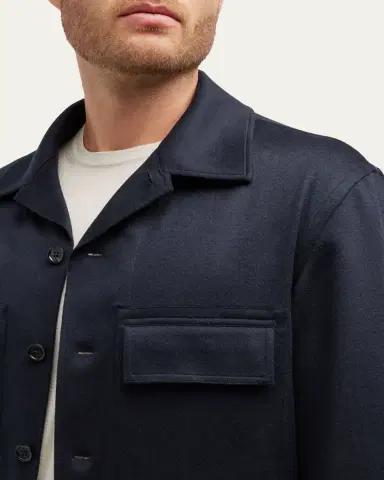 ZEGNA Men's Cashmere Overshirt | Thumbnail 12 ZEGNA Men's Cashmere Overshirt | Thumbnail 12