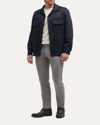 ZEGNA Men's Cashmere Overshirt | Thumbnail 9 ZEGNA Men's Cashmere Overshirt | Thumbnail 9