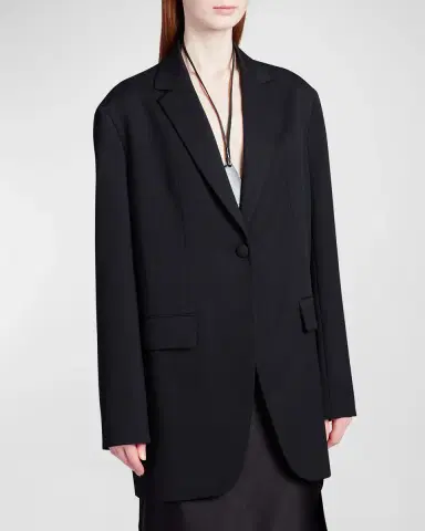 THE ROW Obine Oversized Wool Jacket | Thumbnail 3 THE ROW Obine Oversized Wool Jacket | Thumbnail 3