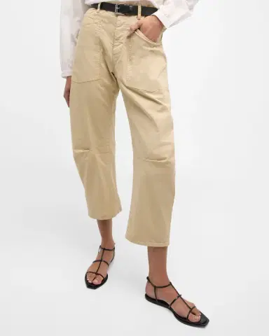 Nili Lotan Shon Mid-Rise Cropped Pants | Thumbnail 6 Nili Lotan Shon Mid-Rise Cropped Pants | Thumbnail 6