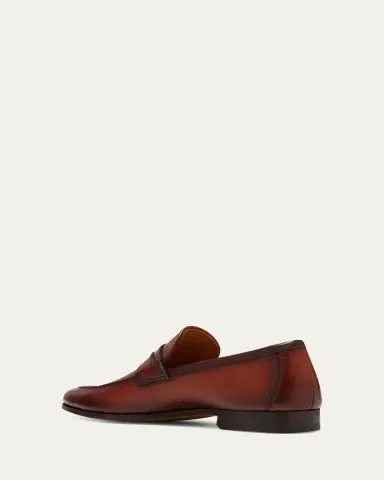 Magnanni Men's Sasso Leather Penny Loafers | Thumbnail 4 Magnanni Men's Sasso Leather Penny Loafers | Thumbnail 4