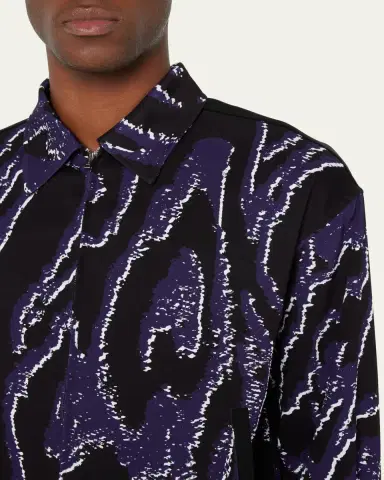 3.1 Phillip Lim Men's Wood Grain-Print Bomber Jacket | Thumbnail 5 3.1 Phillip Lim Men's Wood Grain-Print Bomber Jacket | Thumbnail 5