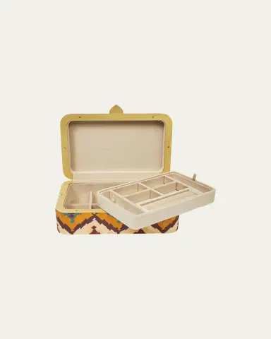 Silvia Furmanovich Silk Road Marquetry Box With Ikat Pattern | Thumbnail 2 Silvia Furmanovich Silk Road Marquetry Box With Ikat Pattern | Thumbnail 2