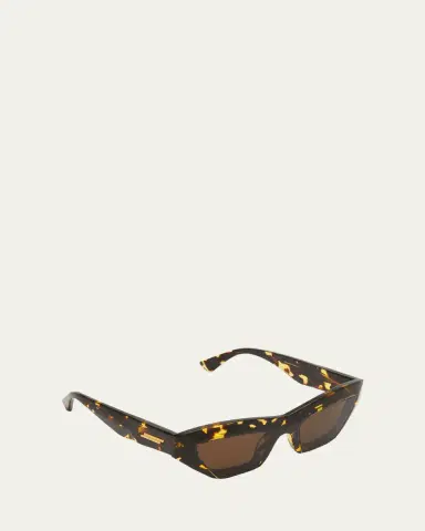 Bottega Veneta Raised Logo Acetate Cat-Eye Sunglasses | Thumbnail 2 Bottega Veneta Raised Logo Acetate Cat-Eye Sunglasses | Thumbnail 2
