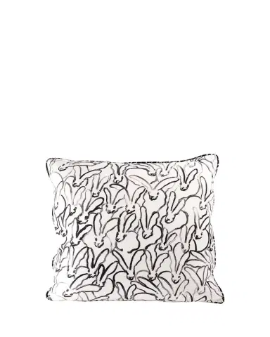 Hunt Slonem Rabbit Run Pillow, 22" | Thumbnail 1 Hunt Slonem Rabbit Run Pillow, 22" | Thumbnail 1