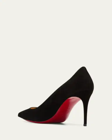 Christian Louboutin Kate 85mm Suede Red Sole Pumps | Thumbnail 4 Christian Louboutin Kate 85mm Suede Red Sole Pumps | Thumbnail 4