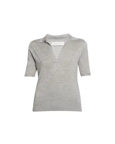 Gabriela Hearst Frank Cashmere Polo Top | Thumbnail 1 Gabriela Hearst Frank Cashmere Polo Top | Thumbnail 1