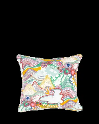 Schumacher Daisy Chain 22" Pillow | Thumbnail 2 Schumacher Daisy Chain 22" Pillow | Thumbnail 2