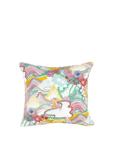 Schumacher Daisy Chain 22" Pillow | Thumbnail 1 Schumacher Daisy Chain 22" Pillow | Thumbnail 1