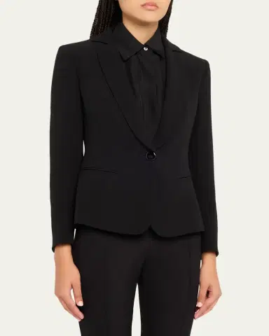 Giorgio Armani Cady Tailored Blazer Jacket | Thumbnail 4 Giorgio Armani Cady Tailored Blazer Jacket | Thumbnail 4