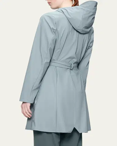 Rains Curve Belted Trench Coat with Drawstring Hood | Thumbnail 7 Rains Curve Belted Trench Coat with Drawstring Hood | Thumbnail 7
