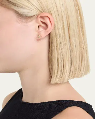 Sydney Evan Diamond Starburst Stud Earring, Single | Thumbnail 2 Sydney Evan Diamond Starburst Stud Earring, Single | Thumbnail 2