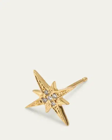 Sydney Evan Diamond Starburst Stud Earring, Single | Thumbnail 3 Sydney Evan Diamond Starburst Stud Earring, Single | Thumbnail 3