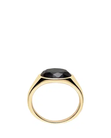Kinraden Men's Kindred 18K Gold Mpingo Blackwood Signet Ring | Thumbnail 1 Kinraden Men's Kindred 18K Gold Mpingo Blackwood Signet Ring | Thumbnail 1