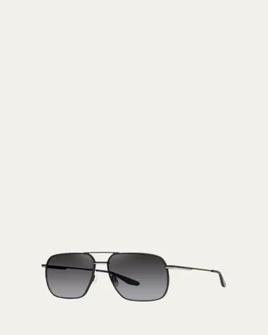 BARTON PERREIRA Men's Royale Titanium Aviator Sunglasses | Thumbnail 2 BARTON PERREIRA Men's Royale Titanium Aviator Sunglasses | Thumbnail 2