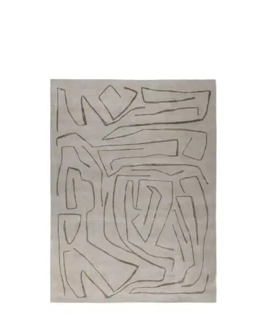 The Rug Company x Kelly Wearstler Tableau Pewter Hand-Knotted Rug, 8' x 10' | Thumbnail 1 The Rug Company x Kelly Wearstler Tableau Pewter Hand-Knotted Rug, 8' x 10' | Thumbnail 1