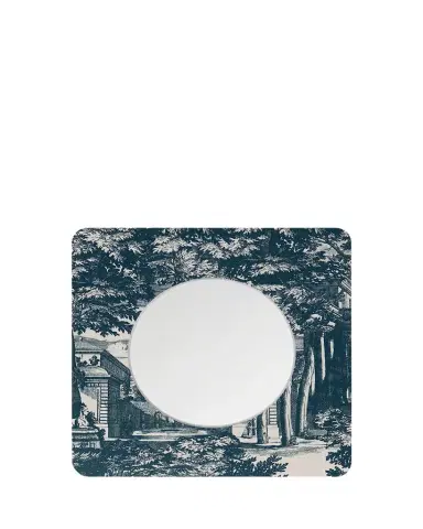 Fornasetti Square Frame With Flat Mirror - Giardino Settecentesco Blue | Thumbnail 1 Fornasetti Square Frame With Flat Mirror - Giardino Settecentesco Blue | Thumbnail 1
