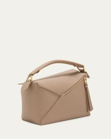 Loewe Puzzle Edge Small Top-Handle Bag in Grained Leather | Thumbnail 3 Loewe Puzzle Edge Small Top-Handle Bag in Grained Leather | Thumbnail 3