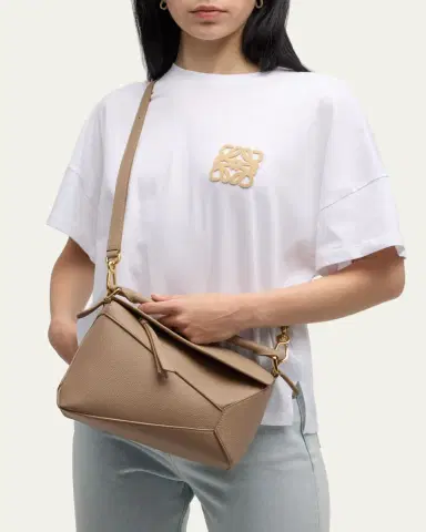 Loewe Puzzle Edge Small Top-Handle Bag in Grained Leather | Thumbnail 5 Loewe Puzzle Edge Small Top-Handle Bag in Grained Leather | Thumbnail 5