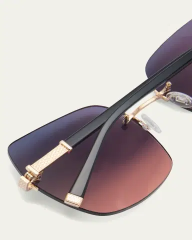 Barton Perreira Angie Black & Gold Mixed-Media Butterfly Sunglasses | Thumbnail 8 Barton Perreira Angie Black & Gold Mixed-Media Butterfly Sunglasses | Thumbnail 8
