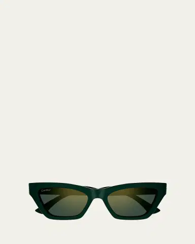 Cartier Logo Acetate Cat-Eye Sunglasses | Thumbnail 2 Cartier Logo Acetate Cat-Eye Sunglasses | Thumbnail 2